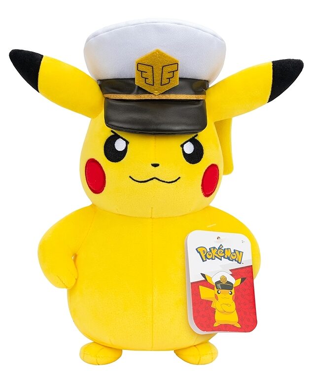 8" Pikachu Captains Hat Plush