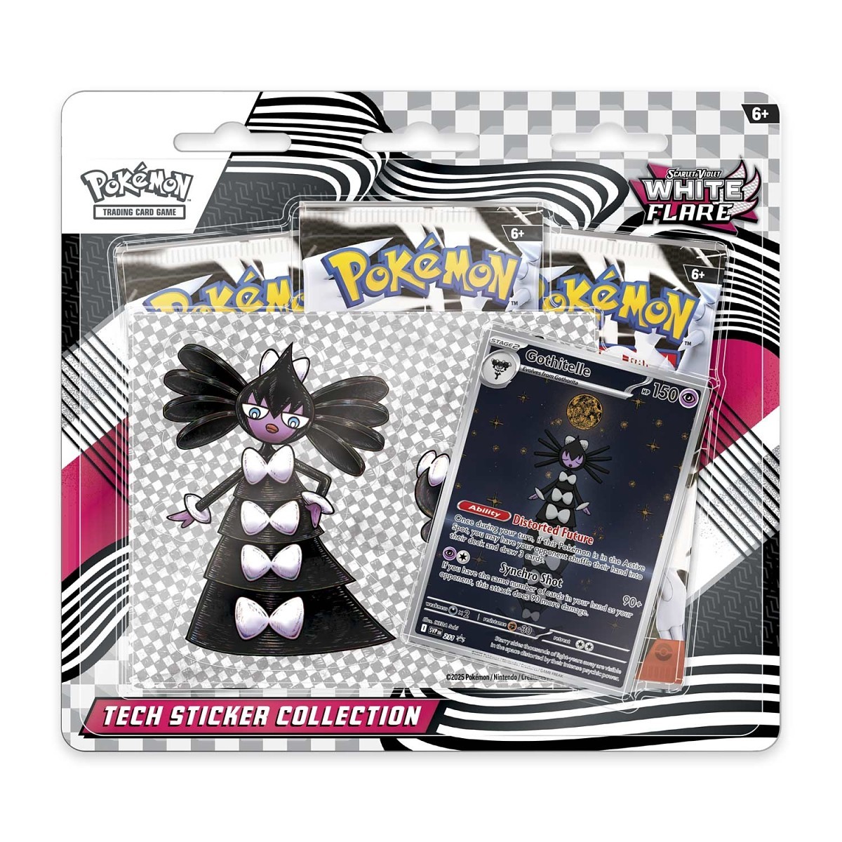 Pokemon - White Flare Tech Sticker Collection - Gothitelle